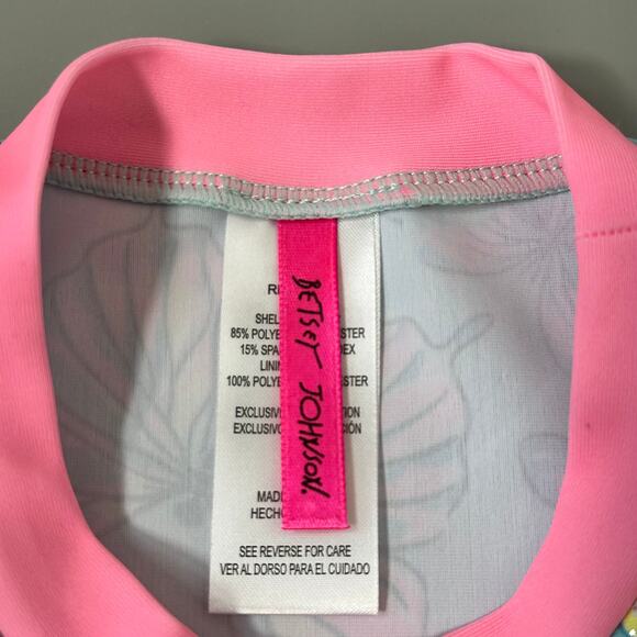 Betsey Johnson Kids Butterfly Rashguard 2 Piece Set in Blue Aruba Wave Zone - Picture 3 of 6